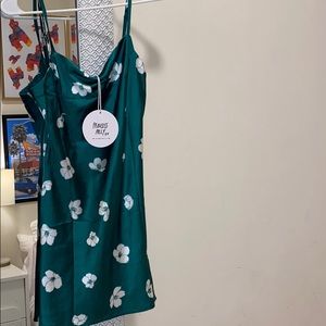 Ultra mini dress green